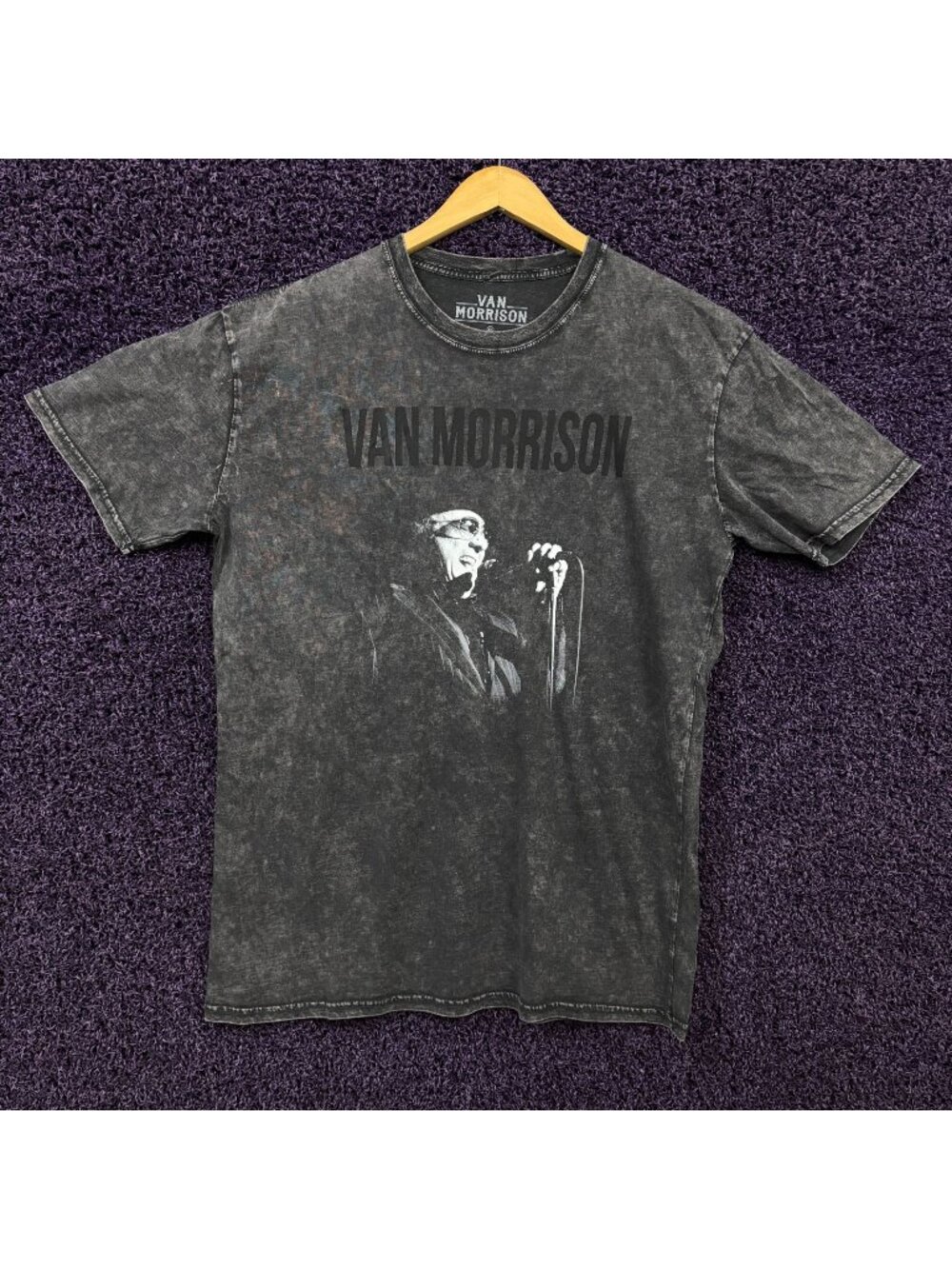 Van Morrison Performin Live Show Folk Rock Legend T-Shirt XL